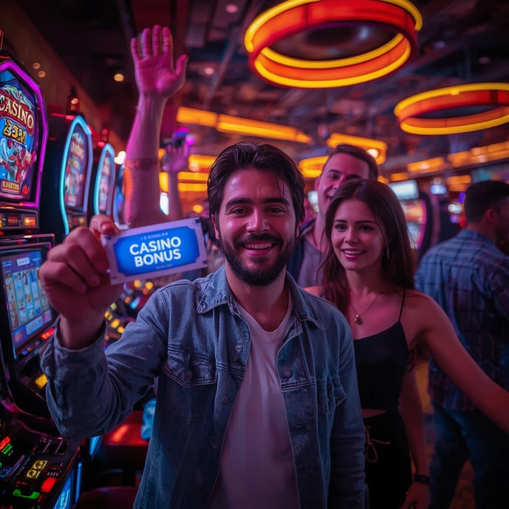 une personne avec un bonus de casino KINBET CASINO