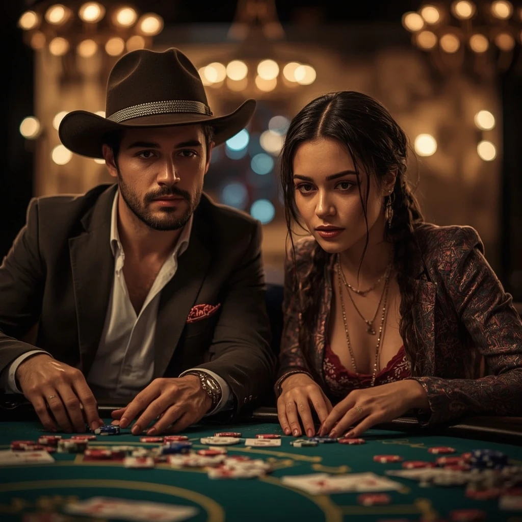 photo de deux joueurs de poker KINBET CASINO